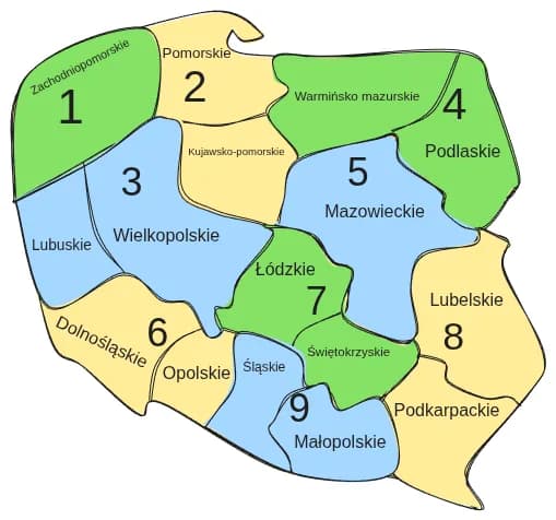 Mapa okręgów wywoławczych